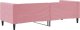 vidaXL Sofa z funkcją spania, różowa, 80x200 cm, obita aksamitem 5