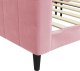 vidaXL Sofa z funkcją spania, różowa, 80x200 cm, obita aksamitem 6
