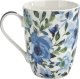 Veroni Kubek porcelanowy 340 ml Indigo biały wzór 3 3