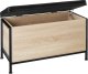 Tectake Pufa, skrzynia otwierana Calico 81,5x41,5x50,5 cm - Drewno industrialne jasne, dąb Sonoma 1