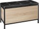 Tectake Pufa, skrzynia otwierana Calico 81,5x41,5x50,5 cm - Drewno industrialne jasne, dąb Sonoma 1