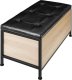 Tectake Pufa, skrzynia otwierana Calico 81,5x41,5x50,5 cm - Drewno industrialne jasne, dąb Sonoma 2