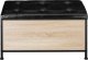 Tectake Pufa, skrzynia otwierana Calico 81,5x41,5x50,5 cm - Drewno industrialne jasne, dąb Sonoma 9