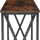 Tectake Stolik konsolowy Tacoma drewno industrialne - Drewno industrialne ciemne, rustykalne 7