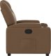 vidaXL vidaXL Fotel rozkładany, brązowy, obity tkaniną 4