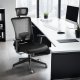 Krzesło biurowe Tectake Ergonomiczne krzesło biurowe Phoibe z regulowanym zagłówkiem - czarny 2