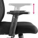 Krzesło biurowe Tectake Ergonomiczne krzesło biurowe Phoibe z regulowanym zagłówkiem - czarny 6