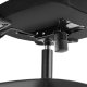 Krzesło biurowe Tectake Ergonomiczne krzesło biurowe Arges z regulowanym zagłówkiem - czarny 10