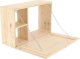 Esschert Design Esschert Design Wiszący barek z rozkładaną półką, M, naturalny 1