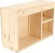 Esschert Design Esschert Design Wiszący barek z rozkładaną półką, M, naturalny 2