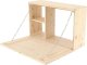 Esschert Design Esschert Design Wiszący barek z rozkładaną półką, M, naturalny 5