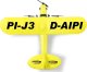 Samolot zdalnie sterowany Jamara Jamara J3-CUB Flugzeug Gyro 2CH  2,4GHz 8