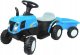 Jamara Jamara Ride-on Traktor New Holland mit Anhänger 6V  blau 8