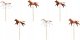 Party Deco Dekoracje do muffinek konie 13cm 6szt 1