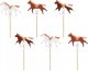 Party Deco Dekoracje do muffinek konie 13cm 6szt 1