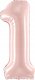 PartyDeco Balon foliowy 1 jasny różowy 72cm 1
