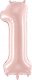 PartyDeco Balon foliowy 1 jasny różowy 72cm 2