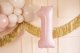 PartyDeco Balon foliowy 1 jasny różowy 72cm 3