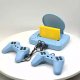 Riff RF-2GUN retro console with 22 8-bit games with 2 joysticks + game gun 1