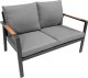 1DEA.me Meble Ogrodowe Aluminiowe Sofa + Dwa Fotele + Stolik 4