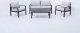 Ramiz Meble Ogrodowe Aluminiowe Sofa + Dwa Fotele + Stolik 2