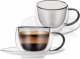 Orion Filiżanki termiczne ze spodkiem z podwójną ścianką do kawy espresso DOUBLE 90 ml 2 szt. 1
