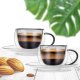 Orion Filiżanki termiczne ze spodkiem z podwójną ścianką do kawy espresso DOUBLE 90 ml 2 szt. 2
