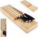 Excellent Houseware Organizer na noże do szuflady drewniany 39x11x3,5 cm 7