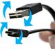 Kabel USB Logo USB-A - 0.3 m Czarny 1