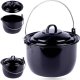 Ambiance Kociołek węgierski wiszący emaliowany z pokrywką 20 cm, 3,8 l 8