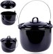 Ambiance Kociołek węgierski wiszący emaliowany z pokrywką 24 cm, 7,7 l 8