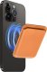 OEM Portfel magnetyczny na karty LEATHER MAG WALLET kompatybilny z MagSafe  pomarańczowy 1