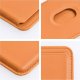 OEM Portfel magnetyczny na karty LEATHER MAG WALLET kompatybilny z MagSafe  pomarańczowy 3