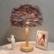 OEM Lampka nocna z piórkiem Art Deco niebieska CBDPH 4
