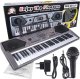 Q 001 UF Keyboard klawisze organy z mikrofonem dla dzieci USB MP3 radio 1