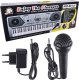 Q 001 UF Keyboard klawisze organy z mikrofonem dla dzieci USB MP3 radio 7