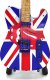 Mini gitara Rolling Stones - Keith Richards - UK&Tongue, skal 1:4; MGT-2301B 3