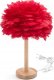 OEM Lampka nocna z piórkiem Art Deco czerwona CBDPH 1