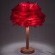 OEM Lampka nocna z piórkiem Art Deco czerwona CBDPH 2