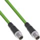 InLine InLine® Industrial network cable, M12 8-pin X-coded male/male, Cat.6A PUR 2m 1