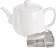 Orion Dzbanek z zaparzaczem do herbaty porcelanowy biały MONA 700 ml 2