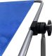 Enero LEŻAK SKŁADANY PLAŻOWY Z DASZKIEM NA KÓŁKACH 112x62x60-90CM NIEBIESKI 6