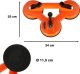 Przyssawka uchwyt próżniowy do przenoszenia szyb szkła glazury płytek 3x11,5cm 75kg 2