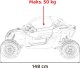 Ramiz Buggy CAN-AM Maverick 24V niebieski 4 Silniki 200W DK-CA001 20