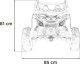Ramiz Buggy CAN-AM Maverick 24V niebieski 4 Silniki 200W DK-CA001 21