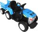 Import SUPER-TOYS DUŻY TRAKTOR NA AKUMULATOR NEW HOLLAND 2 SILNIKI, PILOT/A009-B 5