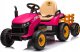 Lean Cars Traktor Na Akumulator BBH-030 Różowy 3