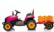 Lean Cars Traktor Na Akumulator BBH-030 Różowy 4