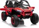1life Pojazd dla dziecka duże Buggy 4x4 KCK Czerwony 24V 4x45W 13