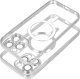 OEM Futerał ELECTRO MAG COVER kompatybilny z MagSafe do IPHONE 11 srebrny 1